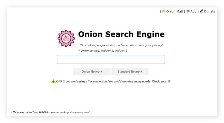 dark web search engines